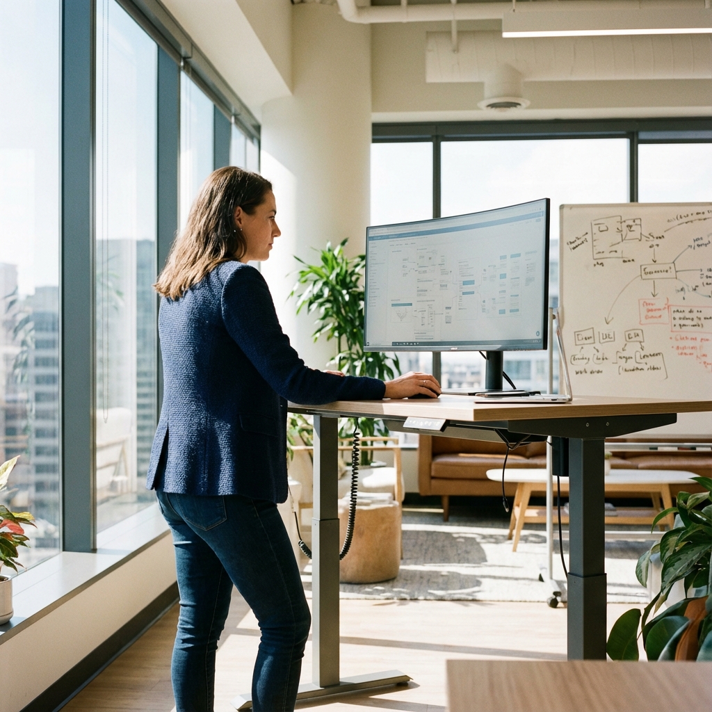 生活方式照片範例 - 辦公環境中的角色